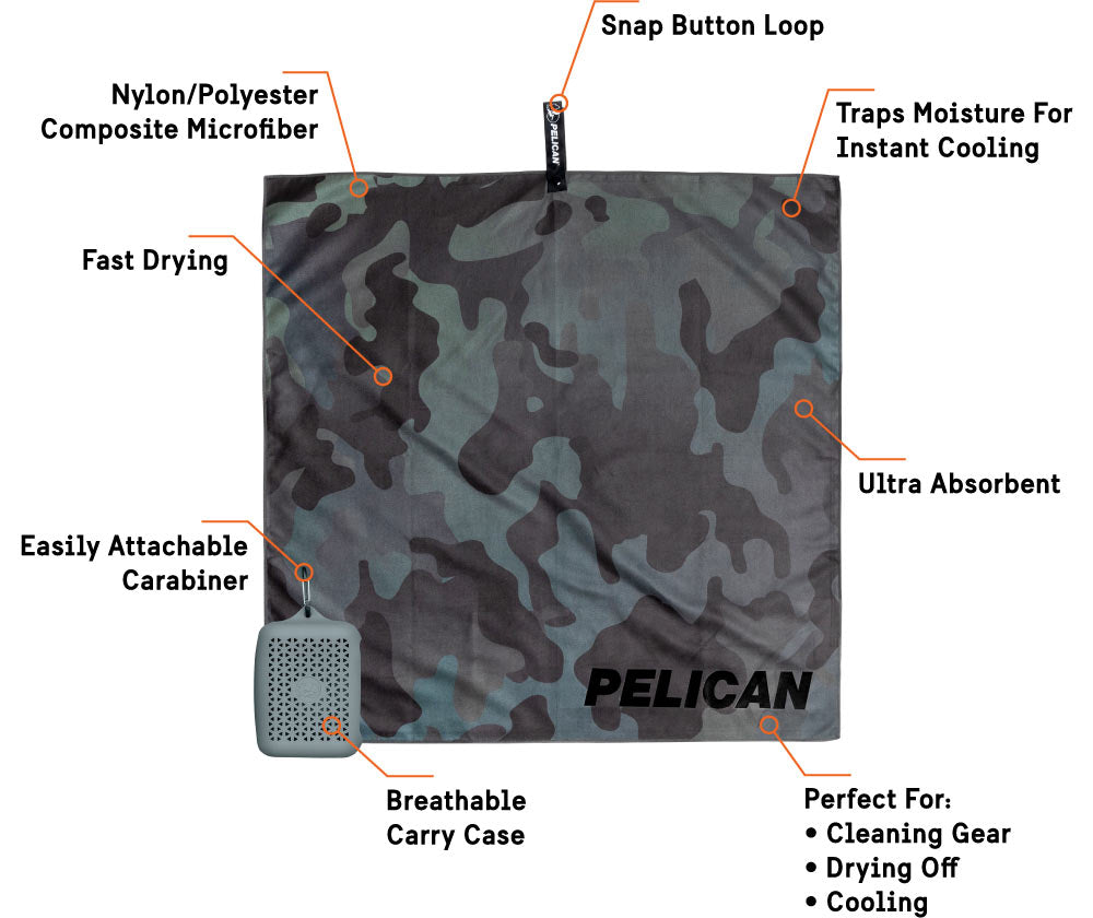 Multi-Use Towel Feature Callouts